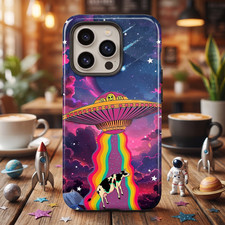 Listing image for Trippy UFO Tough Phone Case, Cover for iPhone 17 17e 16 16e