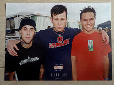 Listing image for BLINK-182 - Classic Kerrang Magazine Poster - Tom DeLonge, Travis Barker - RARE