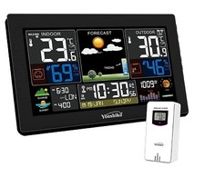 Listing image for Weather Station with MSF Radio Control Clock ( UK Version ) indoor / outdoor
