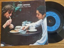 Listing image for John Lennon / Yoko Ono – Nobody Told Me 1984 Polydor Records 7” Pop Rock