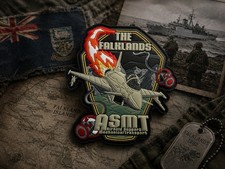 Listing image for RAF Falklands ASMT Typhoon 3d PVC Patch QRA 1435 Flight Mount Pleasant SQN UK