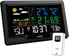 Listing image for Weather Station with MSF Radio Control Clock ( UK Version ) indoor / outdoor