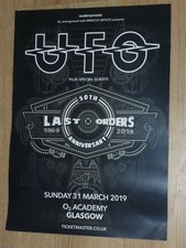 Listing image for UFO - Glasgow 2019 live music band show tour memorabilia — Concert gig poster.