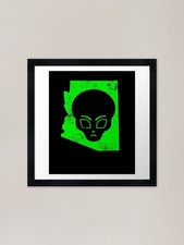 Listing image for UFO Encounters Alien Arizona UFO In Framed Wall Art Poster Canvas Print Picture